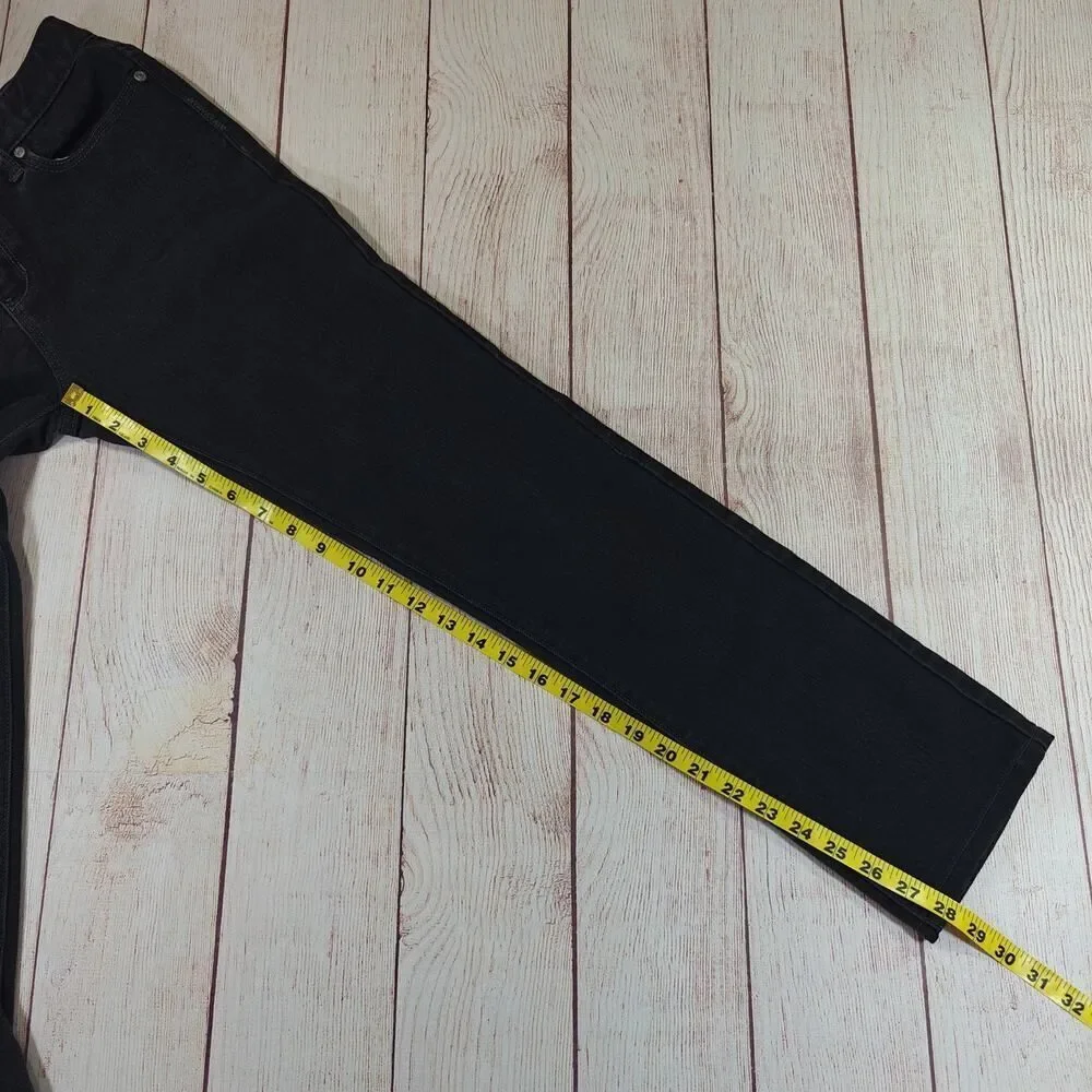 Girls Old Navy black straight leg jeans sz 16